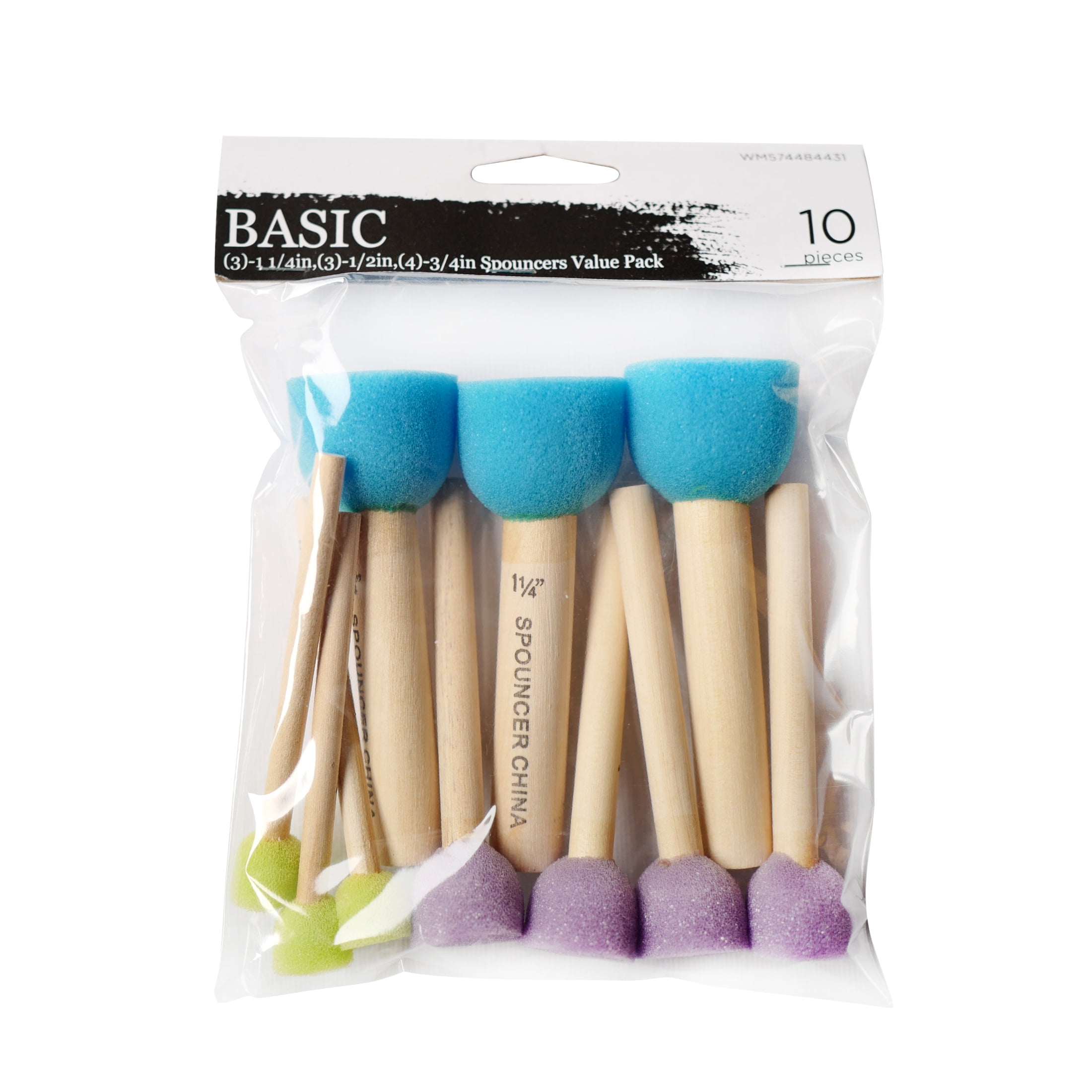 10 Pack Foam Brush Kit with Assorted Sizes 