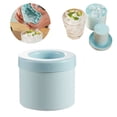 thumbnail image 2 of Cylinder Silicone Ice Maker Cup with Easy Release Tray Portable Ice Bucket Mold for Coffee Drinks Cocktails Freezer Home Travel Use, 2 of 7
