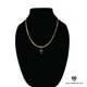 thumbnail image 1 of Collar de oro de 14 quilates con colgante de Cruz de pong, el mejor regalo unisex para madre, padre, novia, novio, ella, él, collar de cadena cubana de 14 quilates de Aria Jeweler Inc Aria Jeweler Inc Fashion, 1 of 5