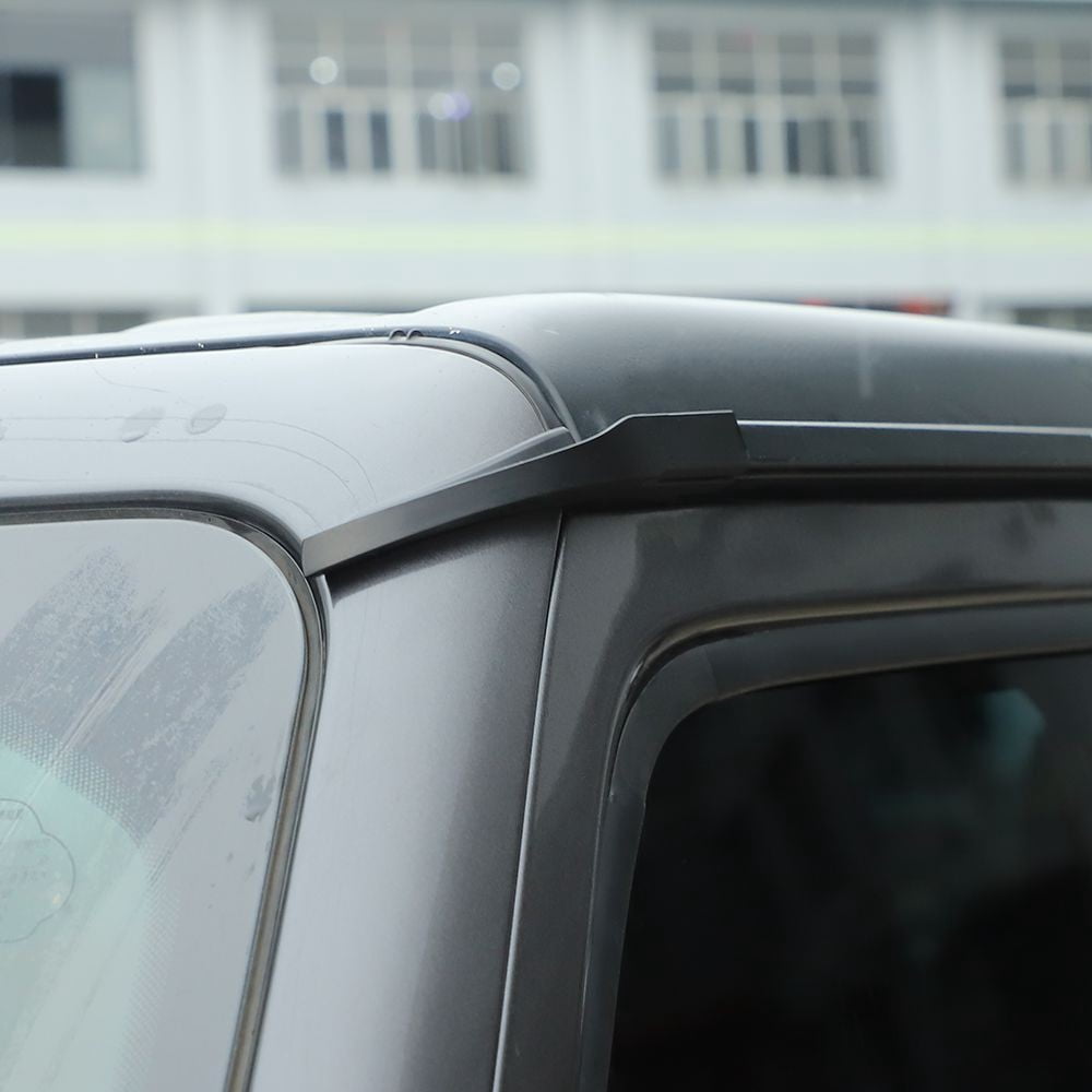 DAMAIJOY Top Roof Water Rain Gutter Extension Accessories for Jeep for Gladiator 2020-2021 for Wrangler 2018-2021 Black TRWRGEFJWJJ2A