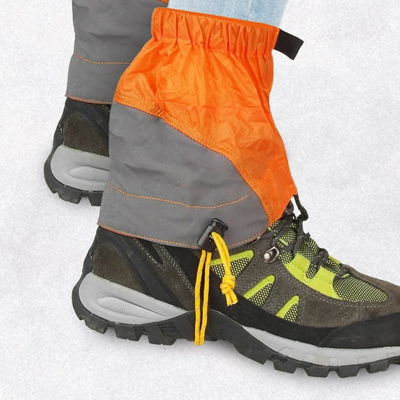 COSMOBETTY Work Leg Gaiters Snap Fastener Orange 1 Pair