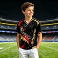 thumbnail image 2 of Kids Soccer for Boys Girls Germany Football Training Shirt Uniform Sport Casual T Shirt for Germany Soccer Fans 3-16Y, 2 of 4