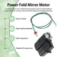 thumbnail image 5 of Left Driver Side Auto Folding Mirror Motor for 2004-2016 Lexus Toyota Camry, 5 of 9