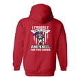 thumbnail image 3 of I Proudly Stand For The Flag Kneel For The Cross Front Back DT Sweatshirt Hoodie, 3 of 4