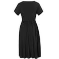 thumbnail image 2 of Women's Summer Dress Casual Short Sleeve Dress with Pockets, 2 of 4