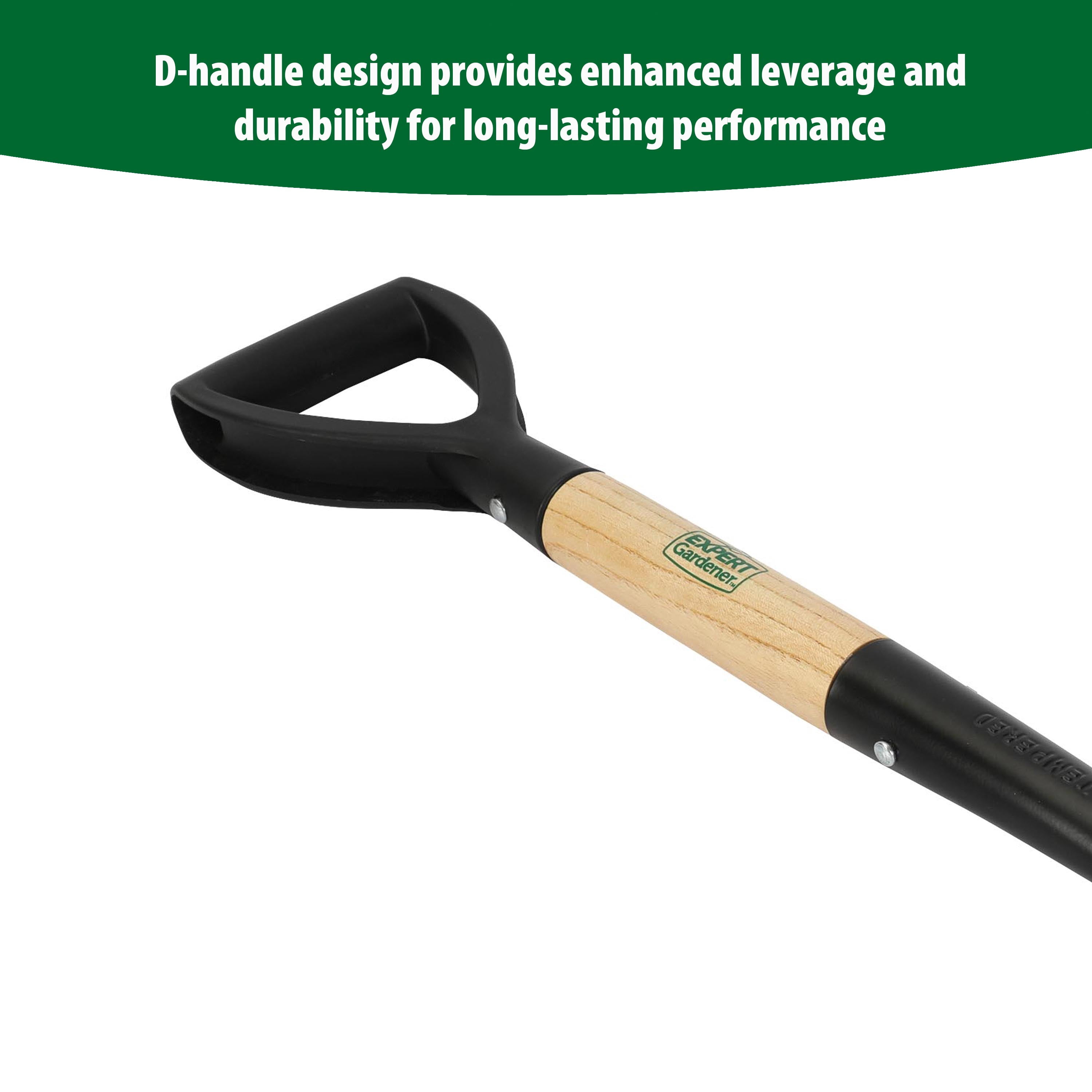 Expert Gardener Wood Utility Shovel
