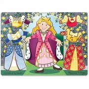 Melissa & Doug Princess Dress-Up Wooden Peg Puzzle (8 pcs)