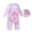 Purple, variant on 9-10 T Girl Swimsuits Girls Long Sleeve Sun Protective Swimsuit With UPF 50 Rash Guard For Beach Pool Activities