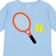 thumbnail image 4 of Inktastic Tennis Racket and Ball Boys or Girls Long Sleeve Toddler T-Shirt, 4 of 5