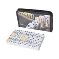 thumbnail image 3 of Dominó Juego Profesional Doble Seis de 28 Fichas Tablero Portátil con Bolsa Material Pp Sólido Fichas Numéricas Educativas Adecuado para Noches de Juegos Reuniones Familiares Fiestas Negro, 3 of 8
