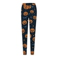 thumbnail image 5 of Halloween Leggings for Women Elastic High Waist Slim Fit Casual Festive Pumpkin Print Workout Running Yoga Pants, 5 of 5