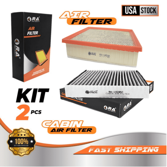 Engine & Cabin Air Filter Set for Toyota Tundra 2013-2021 4.0L 4.6L 5.7L SR5 TRD
