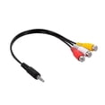 thumbnail image 4 of 3.5mm Jack to 3 RCA Audio Video Cable Male to 3 RCA Female Plugs High Quality AV Adapter Cable, 4 of 4