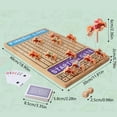 thumbnail image 5 of BQBQERT Horse Race Board Game Indoor and Outdoor Board Games Wood Race Game Board with 11 Wood Horses Easy to Use, 5 of 10