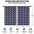 thumbnail image 2 of Blackout Kids Curtains,Dark Blue Unicorn Moon Pattern Childrens Insulated Curtains Set Of 2,Bedroom Essentials,Toddler Room Decor 42"x63", 2 of 5