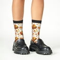 thumbnail image 4 of Fuzoiu Thanksgiving With Turkey Print Kids Socks For Boys Girls,Grip Crew Socks with Non Slip,Lightweight Stretch Crew Socks,Toddlers Crew Boot Socks, 4 of 5