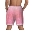 thumbnail image 4 of Balery Sparkly Pink Glitter Mens Swim Trunks Swim Shorts for Men Quick Dry Inseam Beach Shorts with Compression Liner Pocket-XX-Large, 4 of 9