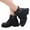 Black, variant on Girls Black Ankle Boots Comfortable Lace Up Combat Boots Toddler Waterproof Side Zipper Platform Mid Calf Booties