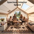 thumbnail image 5 of Lilypelle 4-6 Person Inflatable Hot Tent w/ Stove Jack & Stargazing Skylight, 4-Season Waterproof Camping Glamping House, Quick 5-Min Setup with Hand Pump，10′x 6.9′x 6.4′, 5 of 10