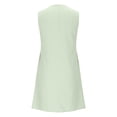 thumbnail image 6 of Einccm Women's Casual Sleeveless Pleated Dress with Crew Neck and Tie Waist for Summer Vacation or Daily Wear, 6 of 8