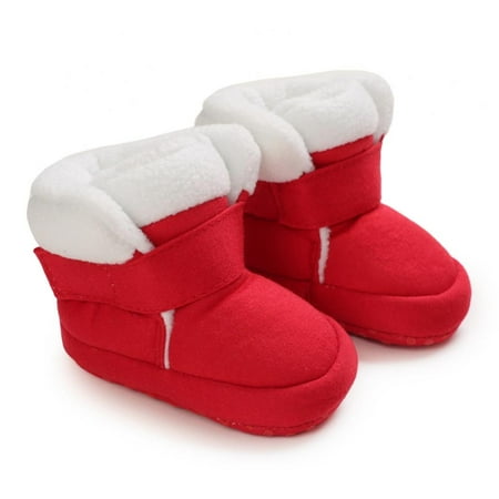 

Toddler Baby Boy Girl Thick Winter Outdoor Snow Boots Anti-Slip Fur Lined Booties Warm Boot Shoes Frist Walking Shoes