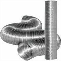 Dundas Jafine MFX48X Semi-Rigid Aluminum Duct, 4" x 8'