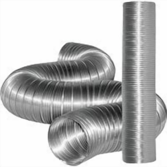 Dundas Jafine MFX48X Semi-Rigid Aluminum Duct, 4" x 8'