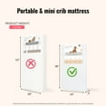 thumbnail image 5 of Dream On Me Sunset 3” Extra Firm Mini Crib Mattress | Green Guard Gold Certified | Waterproof Vinyl Cover, 5 of 9