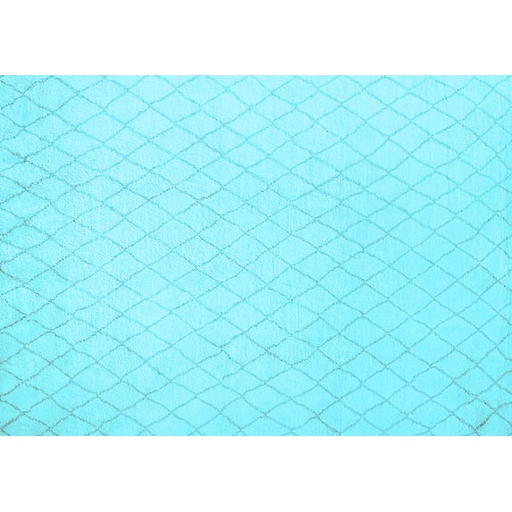 Ahgly Company Indoor Rectangle Oriental Light Blue Industrial Area Rugs, 2' x 3'