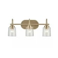 thumbnail image 6 of KICHLER Erta 24 in. 3-Light Champagne Bronze Bathroom Vanity Light with Clear Glass Shades, 6 of 11