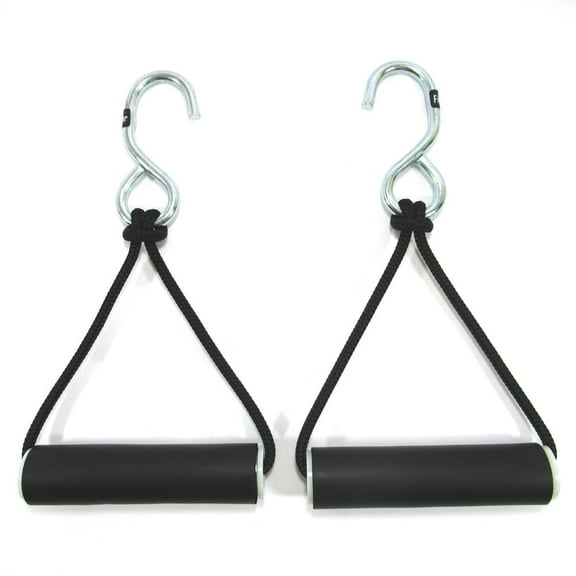FitBar Pull Up Handles for Bar, Cable Machines, and Exercise Bands, Pair