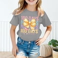 thumbnail image 2 of lnmuld Girls Cute Tops Graphic Print Short Sleeve Tee Soft Casual Round Neck Top for School Season Everyday Wear Size:10-11 Years, 2 of 3