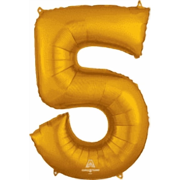 Number 5 Gold 34 in
