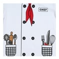 thumbnail image 4 of WIBACKER Toddler and Little Boys Girls Chef Pajamas Kids Cotton Sleepwear Halloween Pjs Set Cosplay Costume 6 Years, 4 of 7