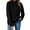 Black, variant on Fall Sweatshirts for Women Retro German Velvet Sweater - Half High Neck Winter Casual Womens Sweatshirt Blackish Green L