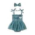 thumbnail image 2 of Emy DolaBaby Girl 1st Birthday Outfits One Year Old Tulle Romper Sleeveless Bodysuit Princess Cake Smash Tutu Dress, 2 of 8
