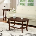 thumbnail image 6 of Convenience Concepts American Heritage Classic Oval Fiberboard Coffee Table, Espresso, 6 of 6