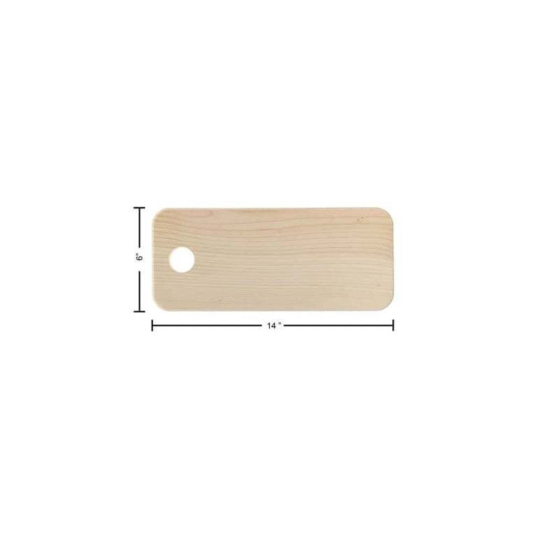 Good Wood by Leisure Arts - Pine Wood Rectangle Board 14x6x.75