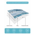 thumbnail image 4 of Quilts Queen Size Bedding Set, Blue Coastal Beach Reversible Summer Quilt 3 Pieces, Nautical Starfish Coral Vintage Wooden Lightweight Bedspreads Coverlets with 2 Pillow Shams for All Seasons, 4 of 5