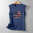 thumbnail image 5 of Usmisi 4th of July Tank Tops Independence Day Patriotic Loose Comfy Racerback Shirts Vest Womens Fashion USA Flag Print Crewneck Sleeveless Summer Blouses Navy m, 5 of 5