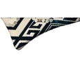 thumbnail image 4 of 12 x 20 Rectangular Cotton Accent Lumbar Pillow, Classic Aztec Pattern, White, Black, Saltoro Sherpi, 4 of 7