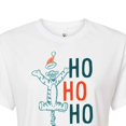 thumbnail image 3 of Disney Winnie The Pooh - Tigger Christmas Ho Ho Ho - Juniors Cropped Cotton Blend T-Shirt, 3 of 5