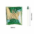 thumbnail image 3 of 50Pcs Christmas Cocktail Sticks, 4.7" Xmas Tree Fruit Picks for Christmas Party, Cocktail Picks, Christmas Toothpicick for Sandwich, Cocktail, Fruit, 3 of 6