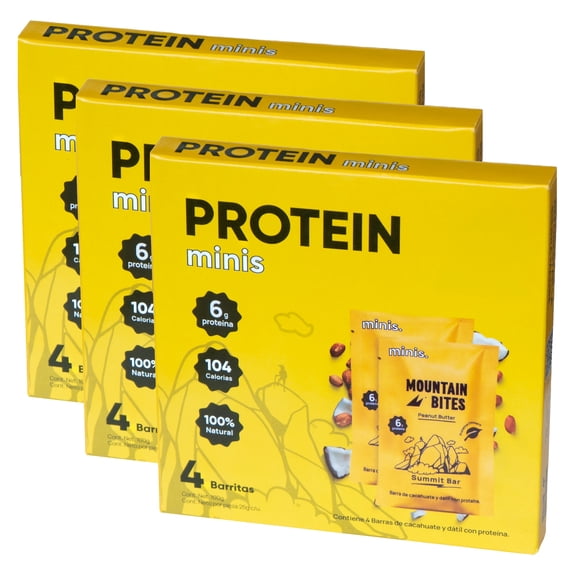 Barras con Proteina Minis sabor Peanut Butter (12 piezas)
