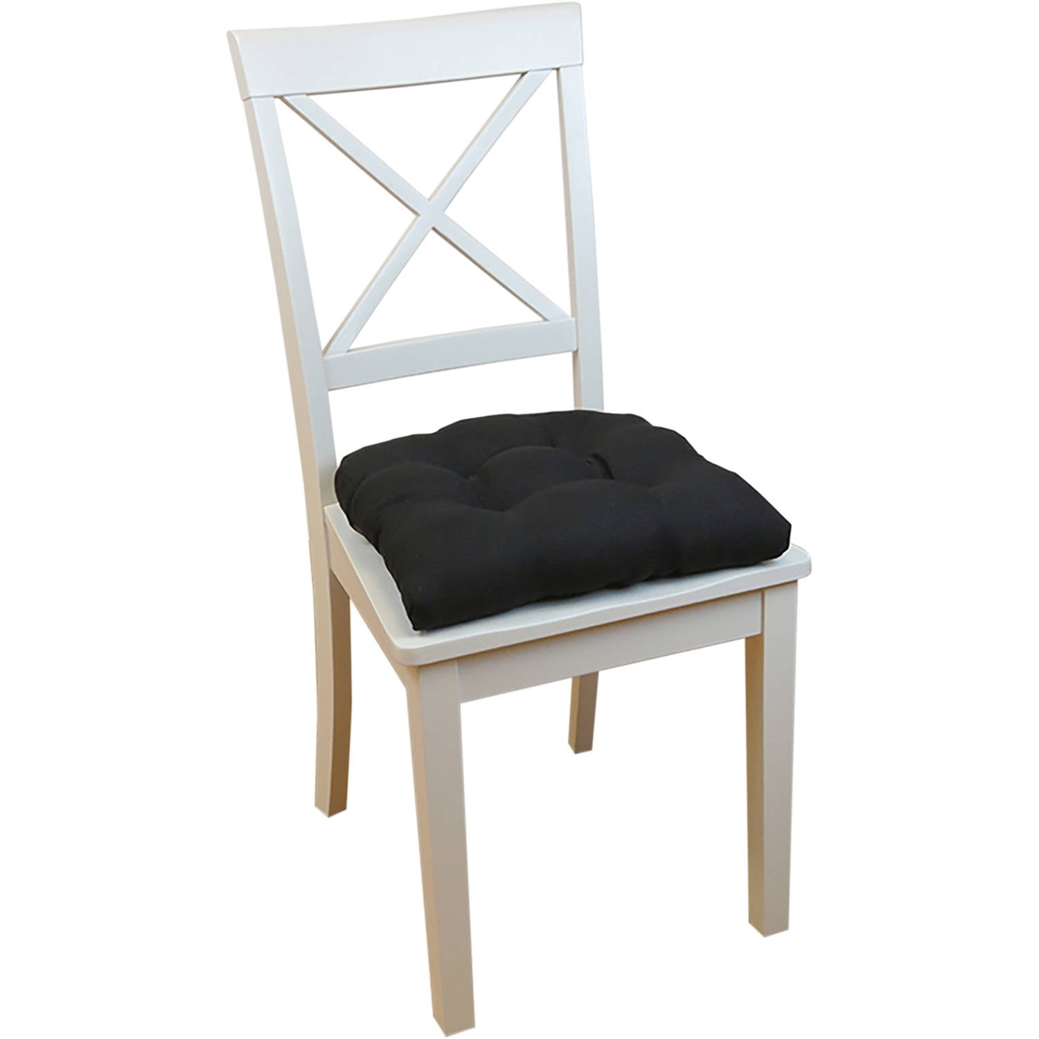 Non Slip Chair Cushions Set Of 2 Black Furniture Universal Pillows