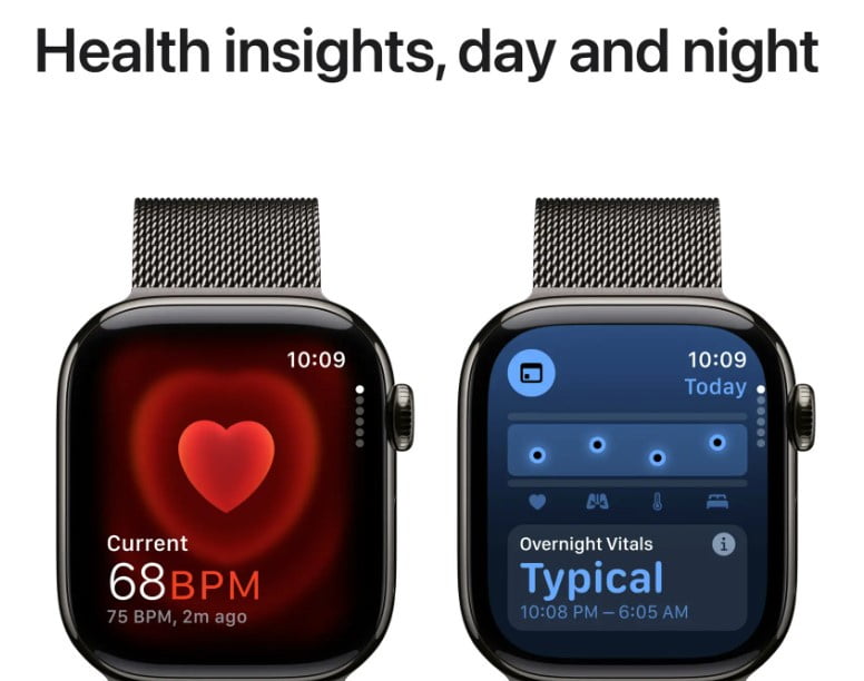 Restored Apple Watch Series 10 GPS + Cellular 42mm Slate Titanium Case with Stainless Steel Natural Link Bracelet (Refurbished)