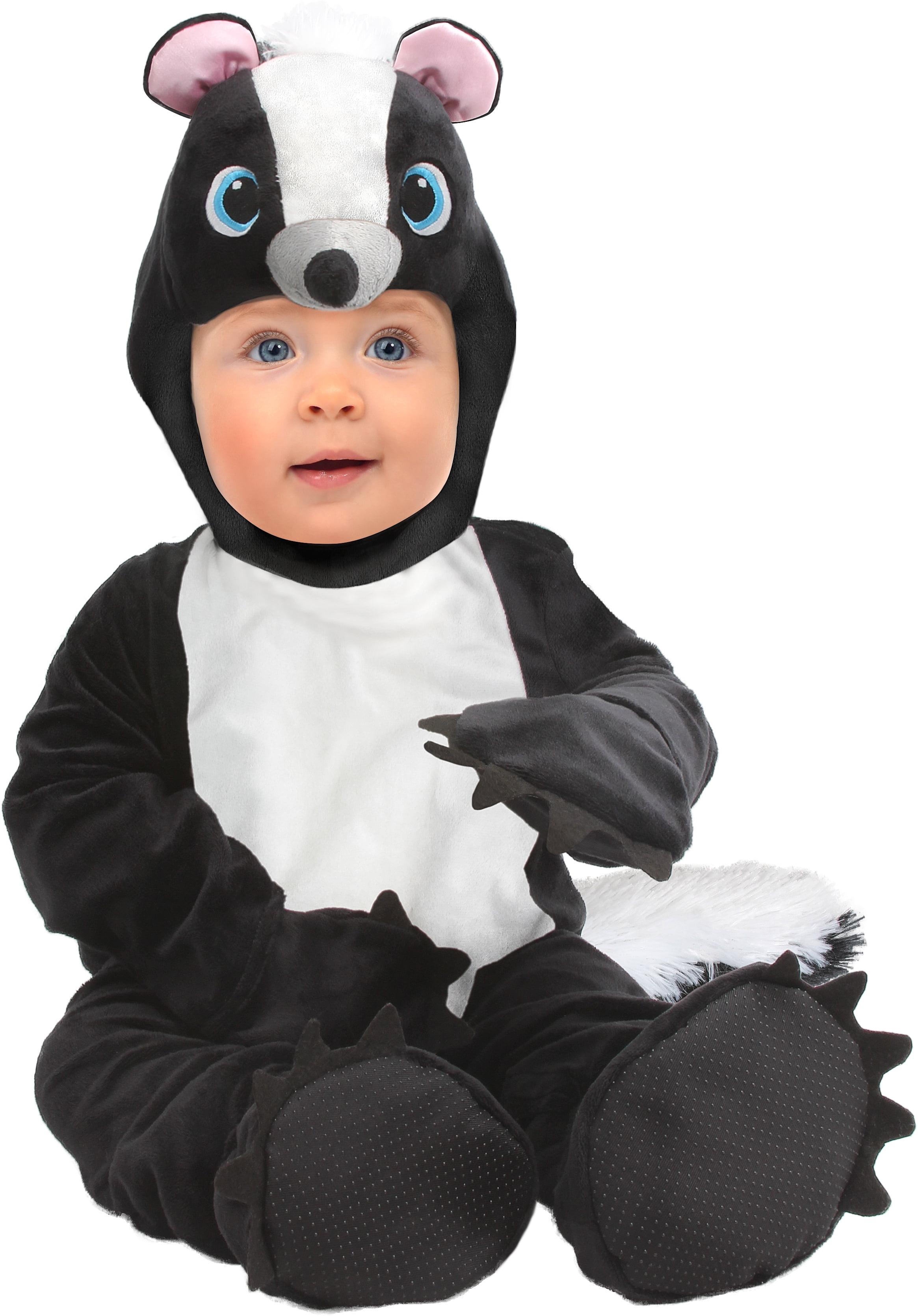 Infant Way to Celebrate Skunk Halloween Costume 0-6M, Black and White