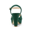 thumbnail image 2 of BLISSFUL STEP Women's Strap Platform Chunky Heel Slingback Sandals, 2 of 7