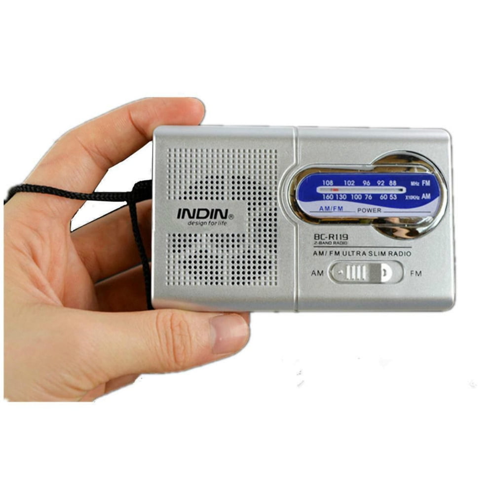 Kojooin BC-R119 AM/FM Battery Operated Portable Radio with Best Reception, Black