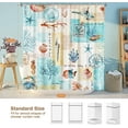 thumbnail image 2 of Blue Shower Curtain,Teal Shower Curtain,Whale Shower Curtain for Bathroom with 12 Hooks Nautical Mountain Shower Curtain Ocean Sea Shower Curtains Sets Machine Washable Waterproof Modern Bath Decor, 2 of 6
